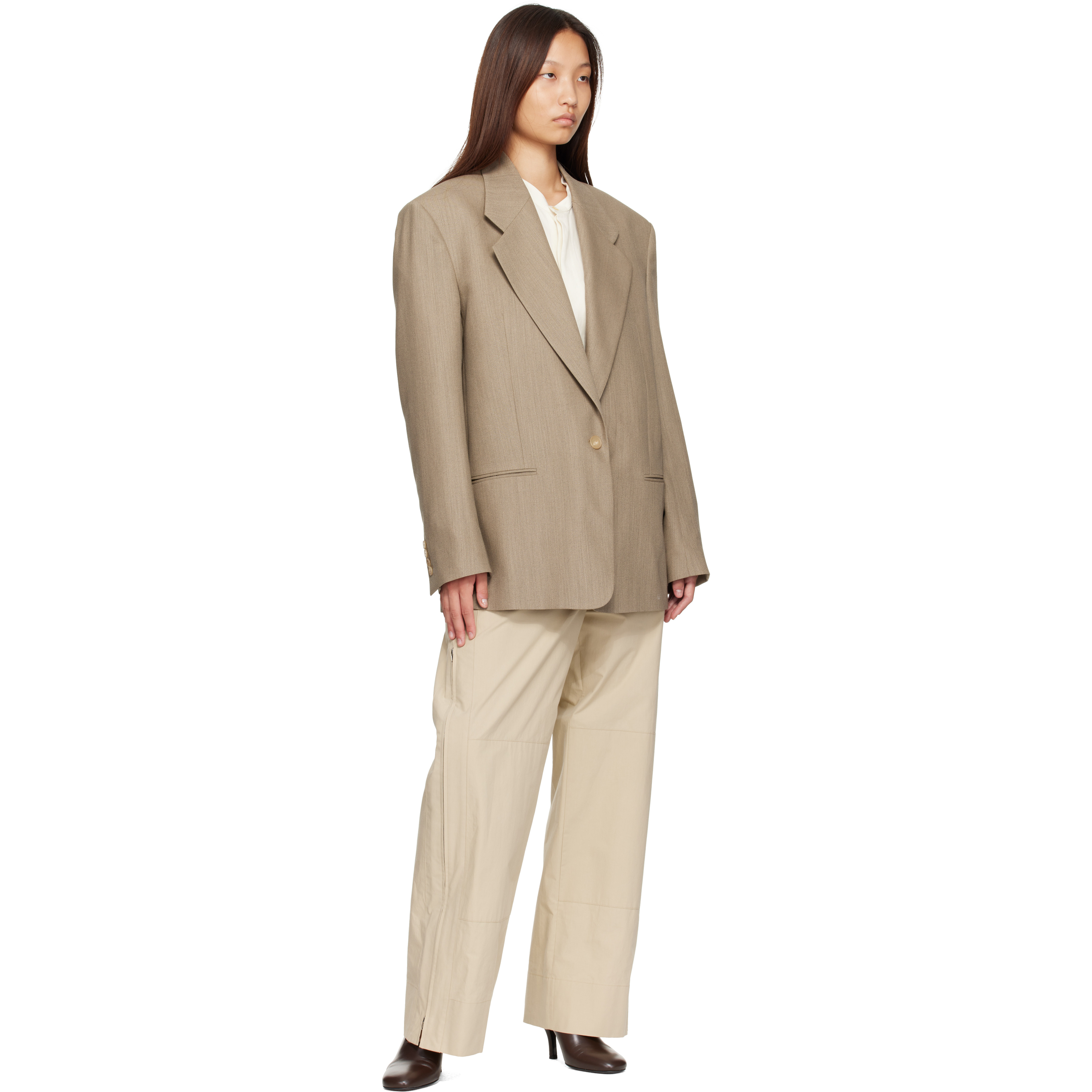 Beige Avery Blazer