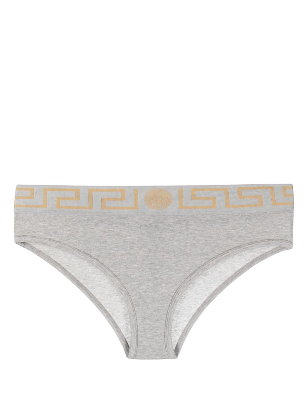 Medusa-jacquard jersey briefs - Grey
