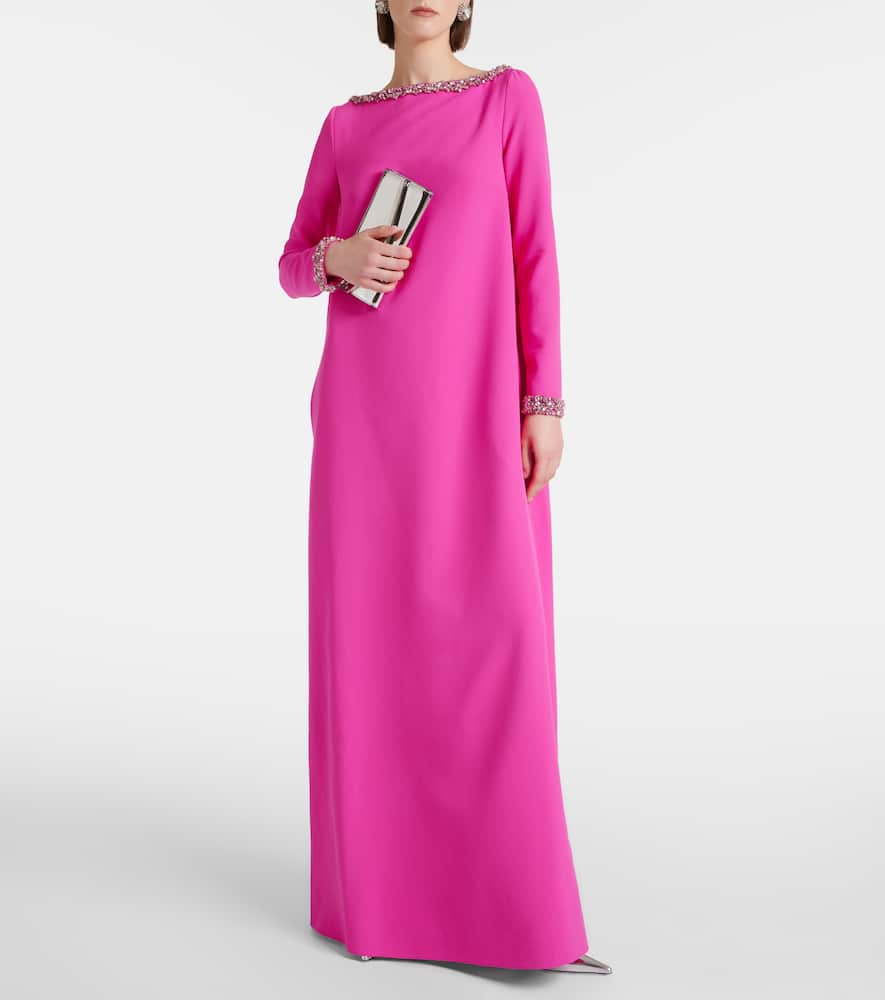 Naimal embellished crêpe gown