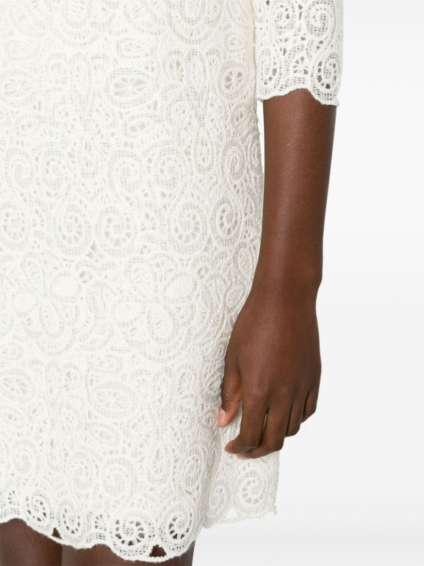 - Wool Blend Short Dress