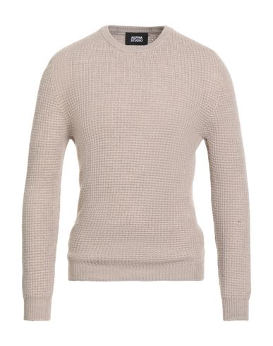 Man Sweater Beige Size 38 Merino Wool