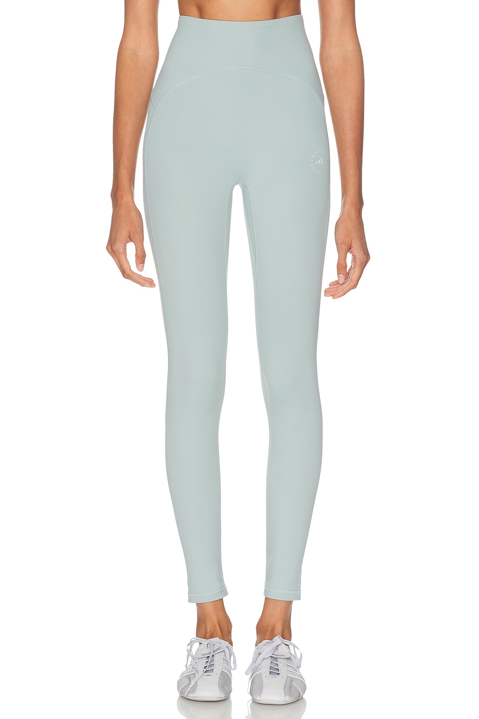 Adidas by Stella McCartney Studio Ruched Leggings in Baby Blue