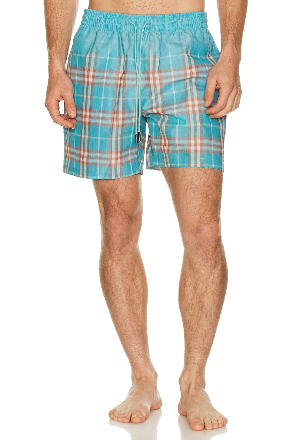 Burberry Seb Check Swim Shorts in Atom Blue Ip Check - Blue. L also in M, XL/1X, XXL/2X