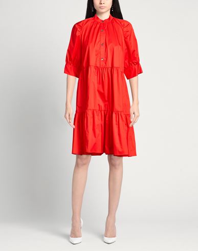 Woman Mini dress Red Size 10 Cotton