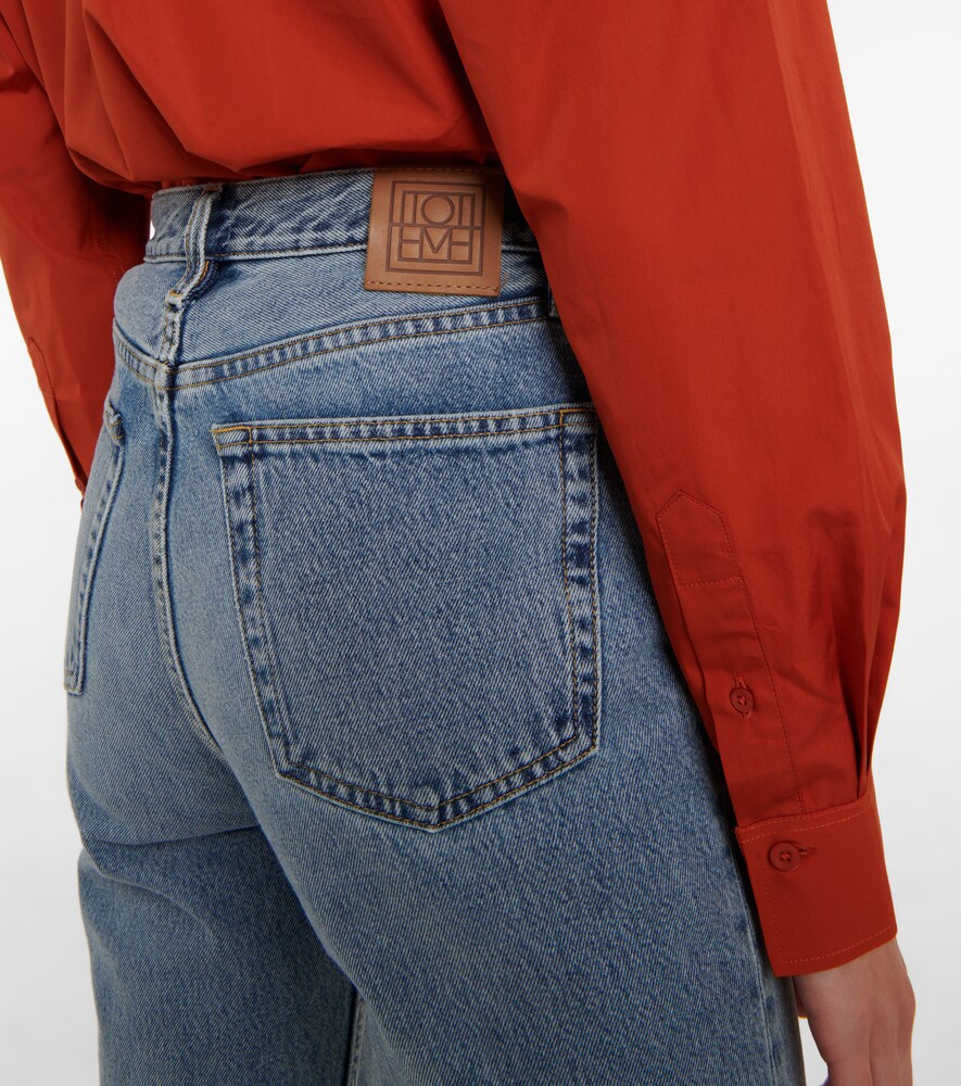 High-rise straight jeans