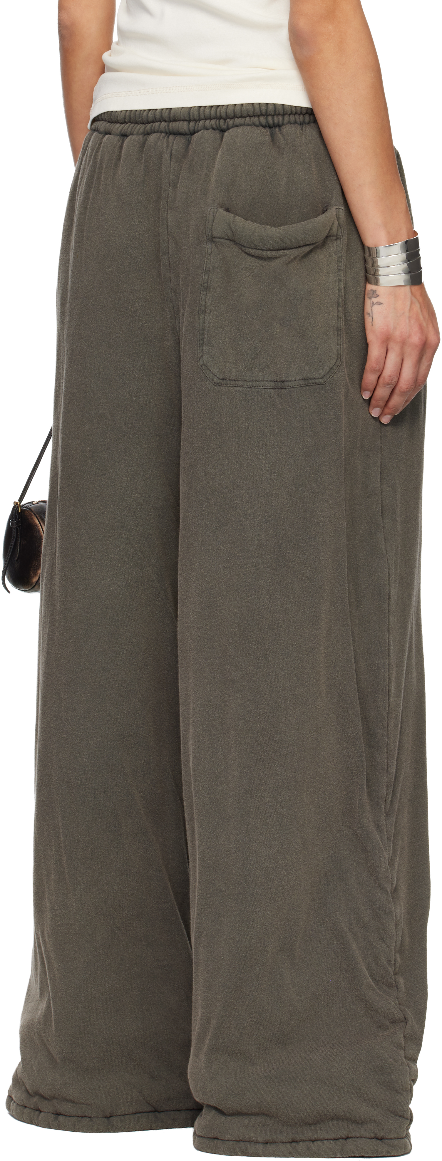 Gray Wadded Bontans Sweatpants