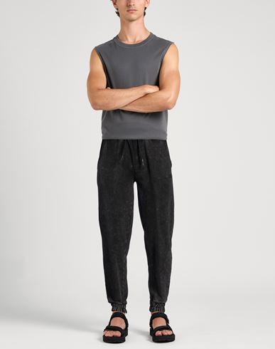 Man Pants Charcoal Size S Cotton, Polyester