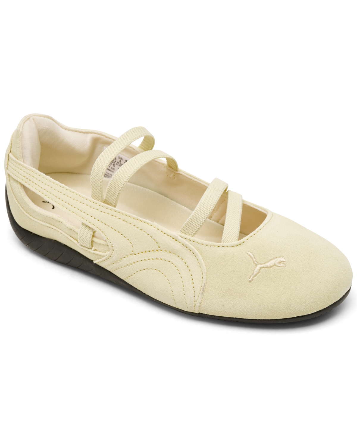 Women's Speedcat Ballet Suede Sneakers from Finish Line - Creamy Vanilla, Gum