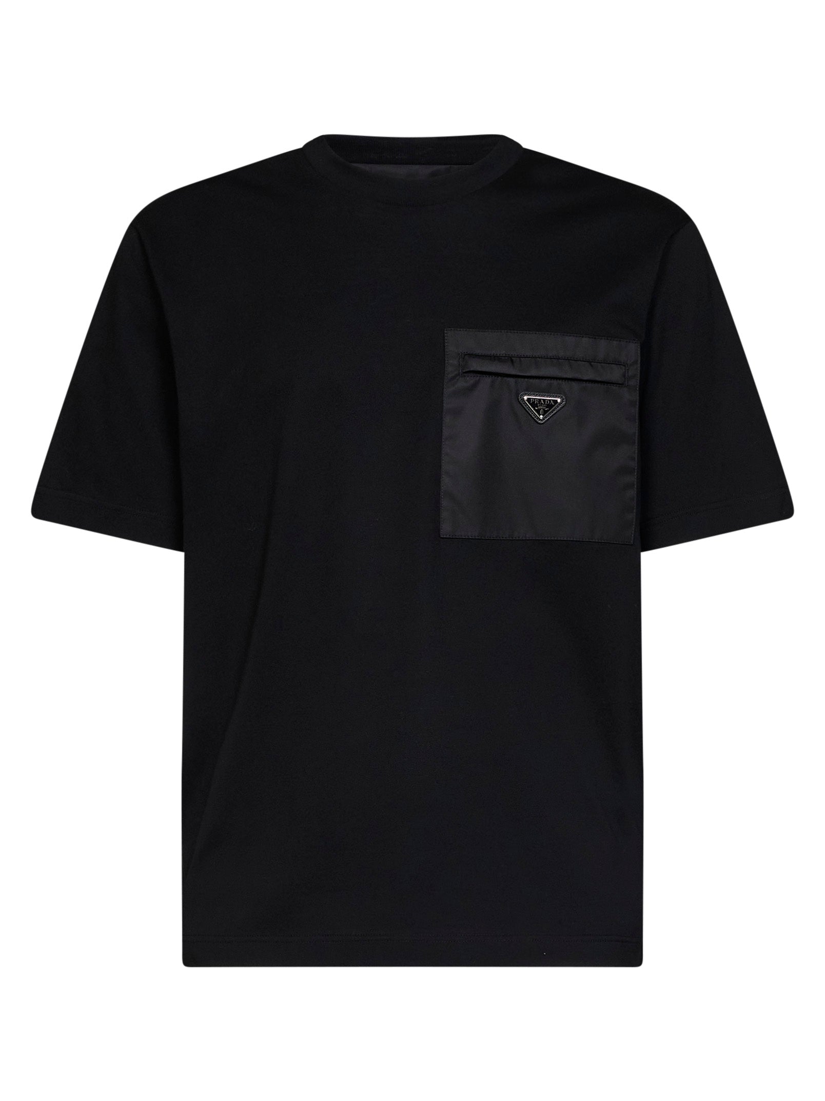 Re-Nylon Patch Pocket T-Shirt — Black
