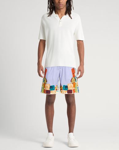 Summer Lovers Man Shorts & Bermuda Shorts Blue Size 34 Cotton