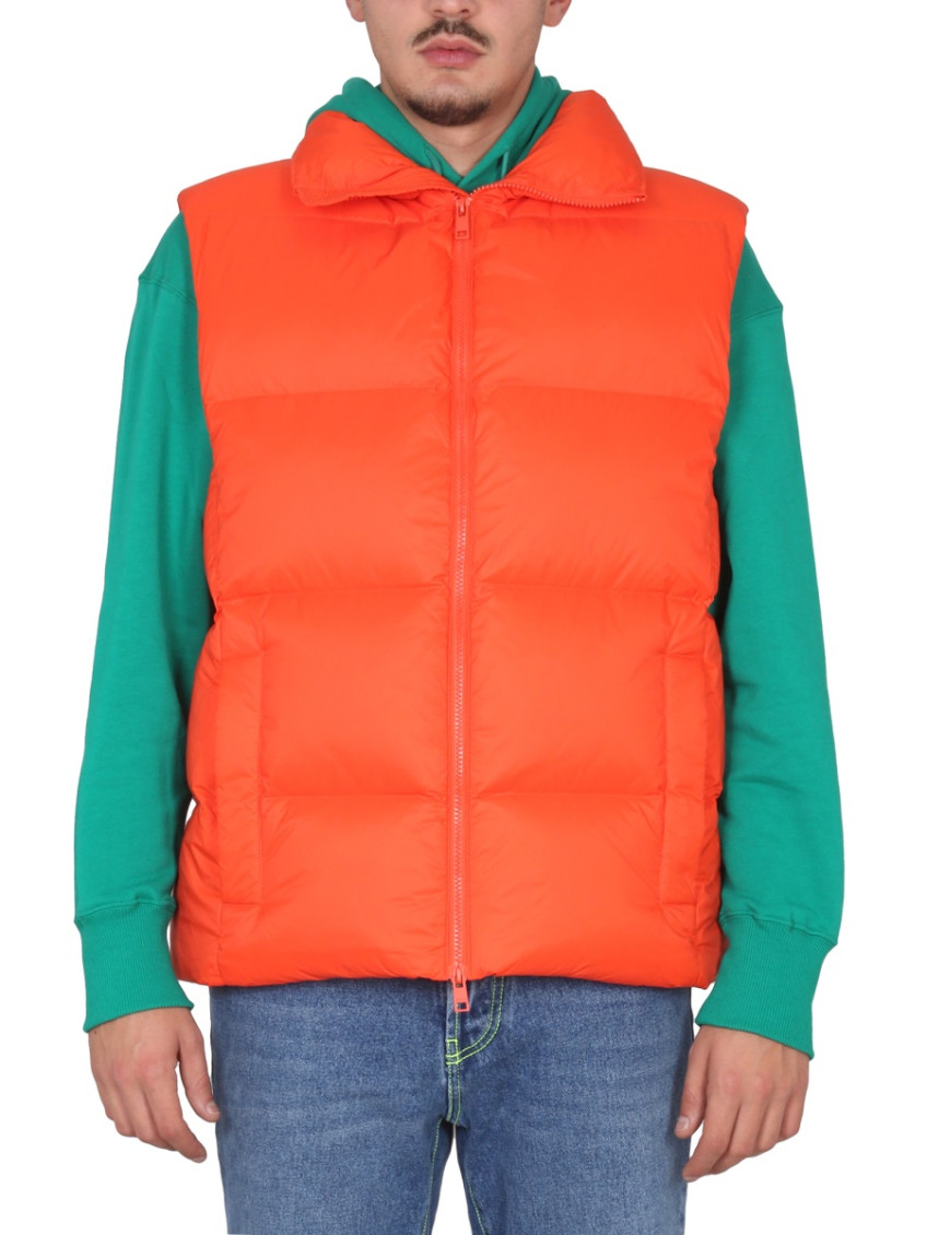 Padded zip gilet