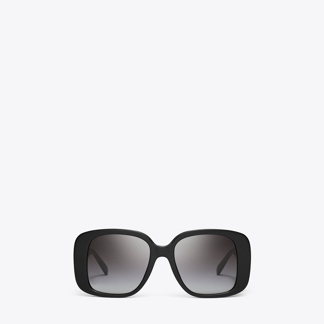 Pierced Oversized Square Sunglasses
