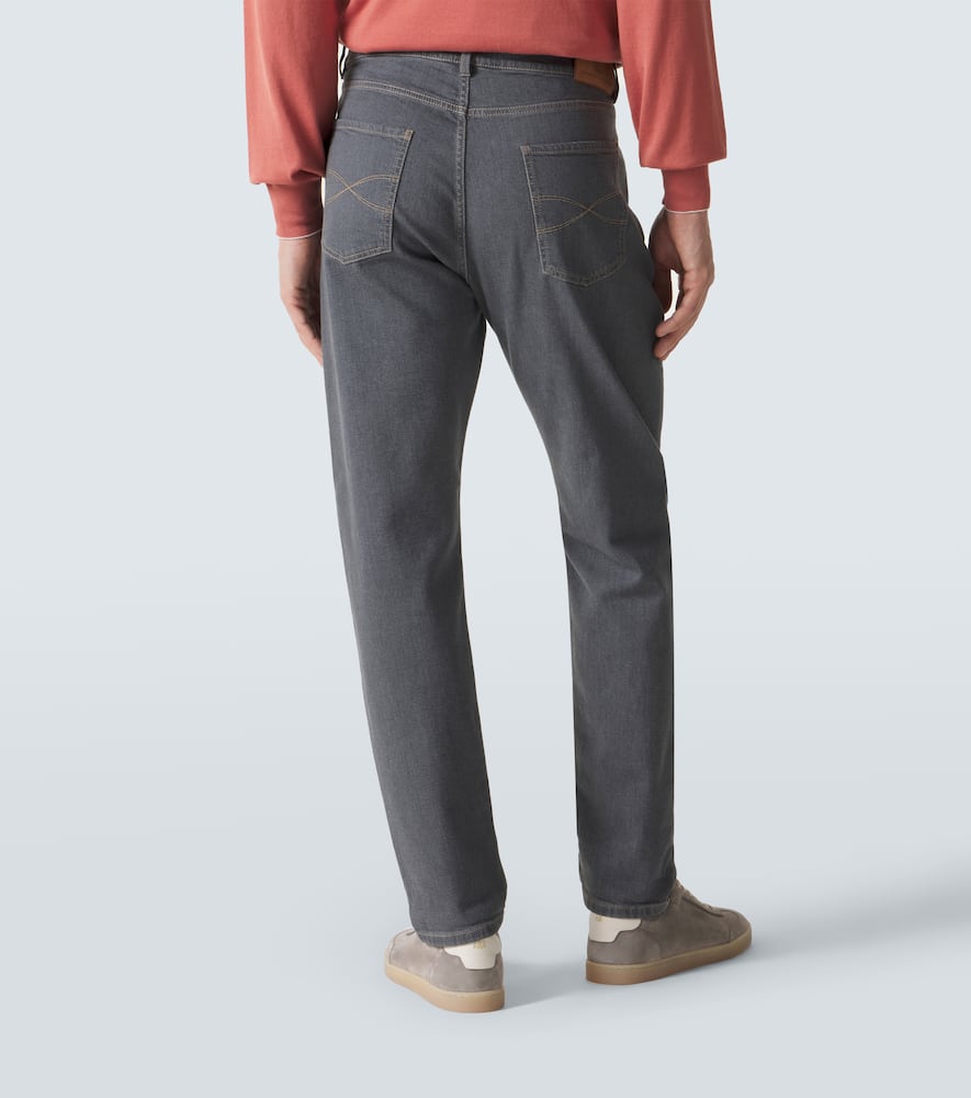 Logo straight jeans
