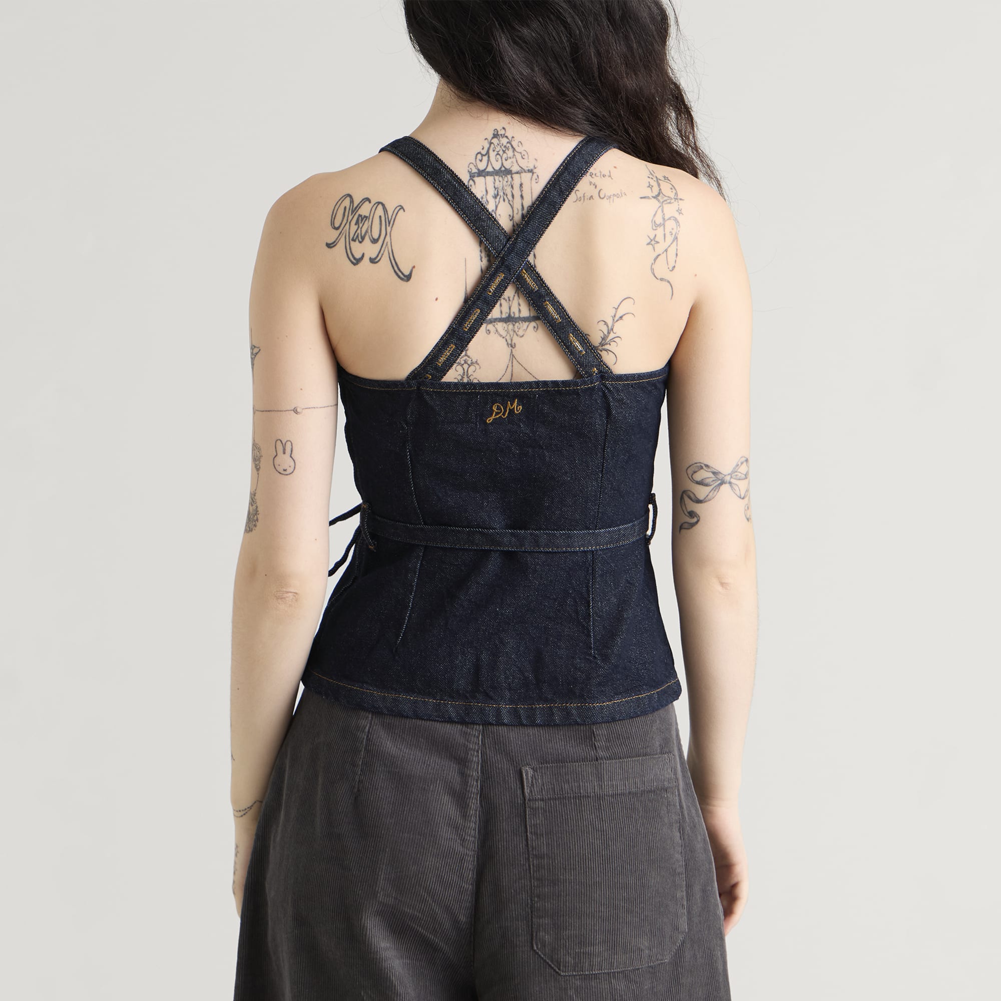 Women's Annabelle Apron Top Indigo