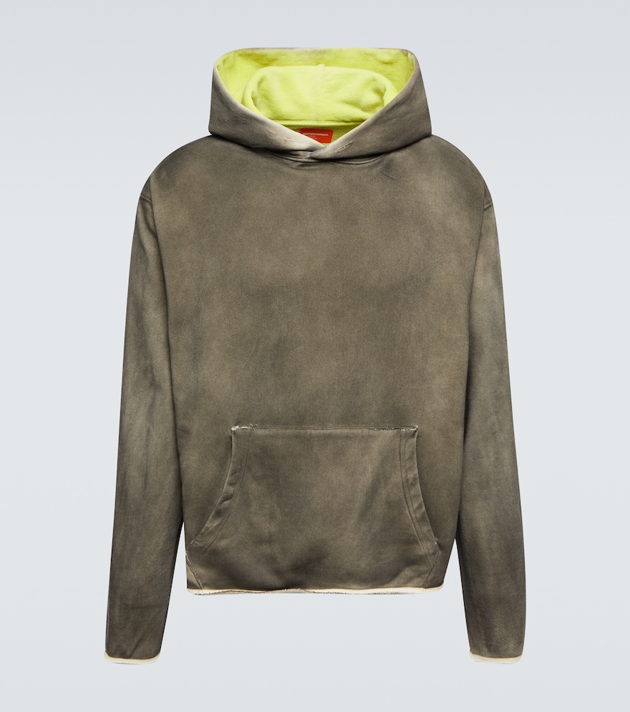 Last Nights cotton jersey hoodie