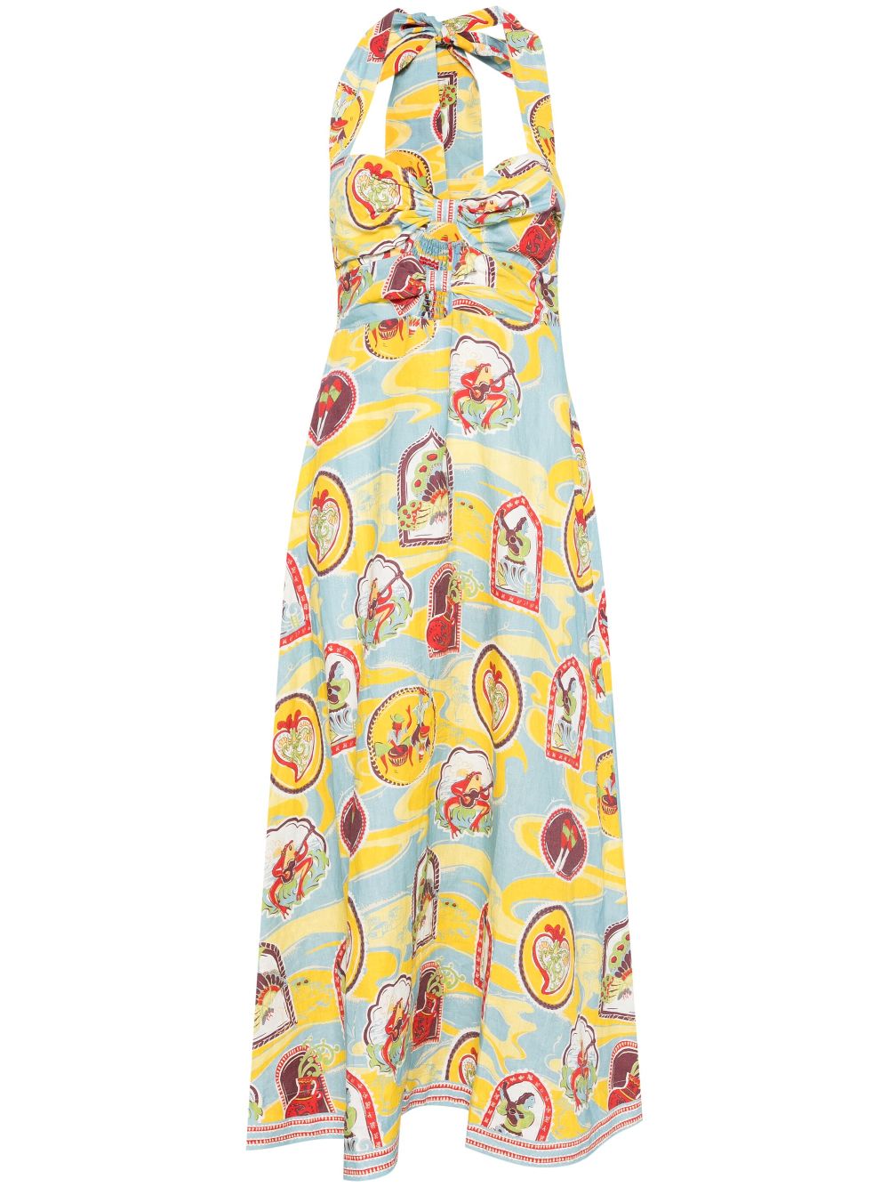 Emilio midi dress - Blue