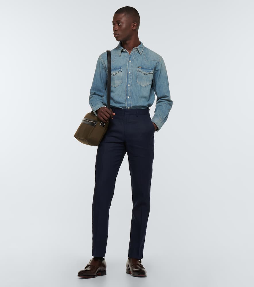 Cotton denim shirt