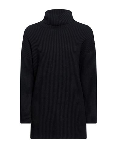 Woman Turtleneck Black Size ONESIZE Viscose, Polyamide, Wool, Cashmere