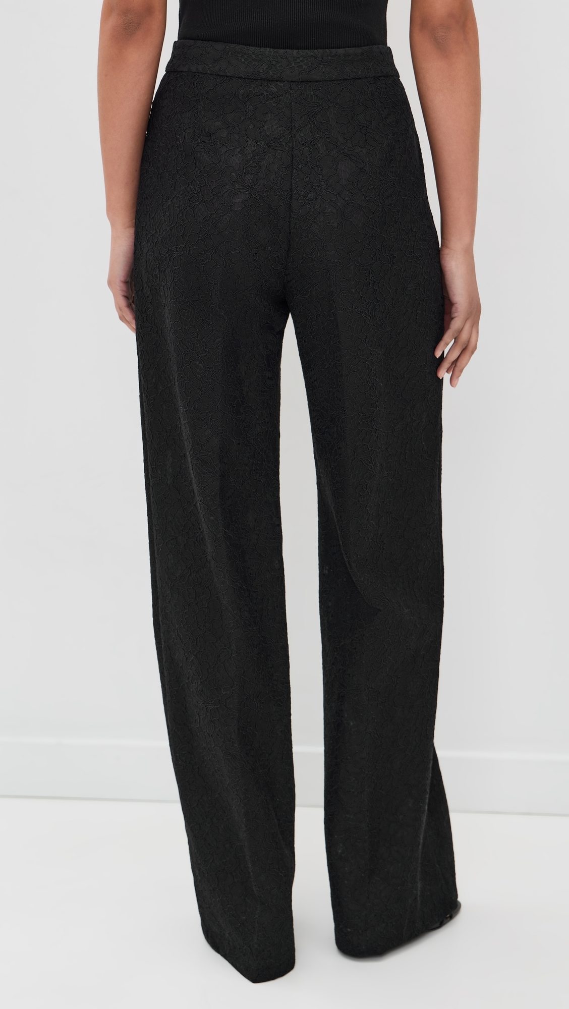 Livvy Straight Leg Trousers Black