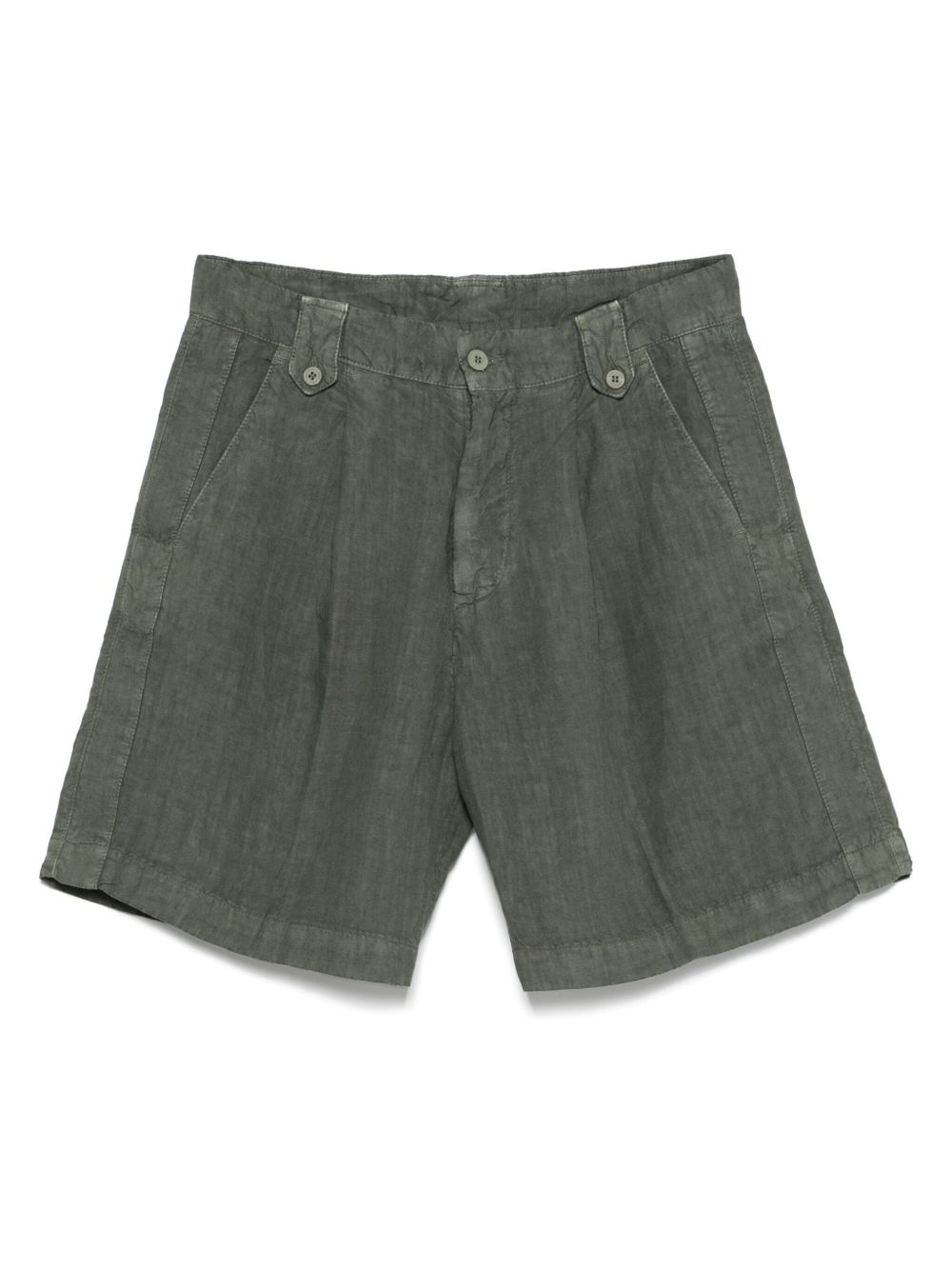 Linen shorts - Green