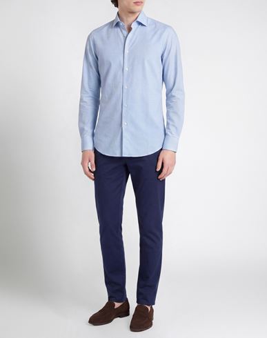 Man Shirt Sky blue Size S Polyamide, Elastane