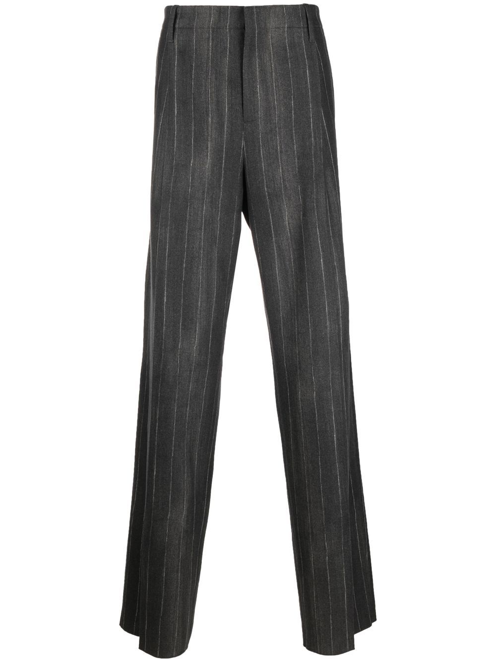 Striped tailored trousers - Grey