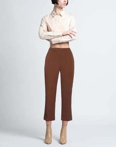 Seventy Venezia Woman Pants Brown Size 4 Polyester, Elastane