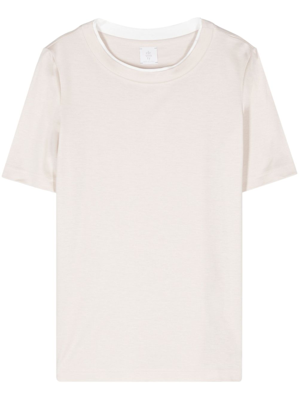 Layered-detail T-shirt - Neutrals