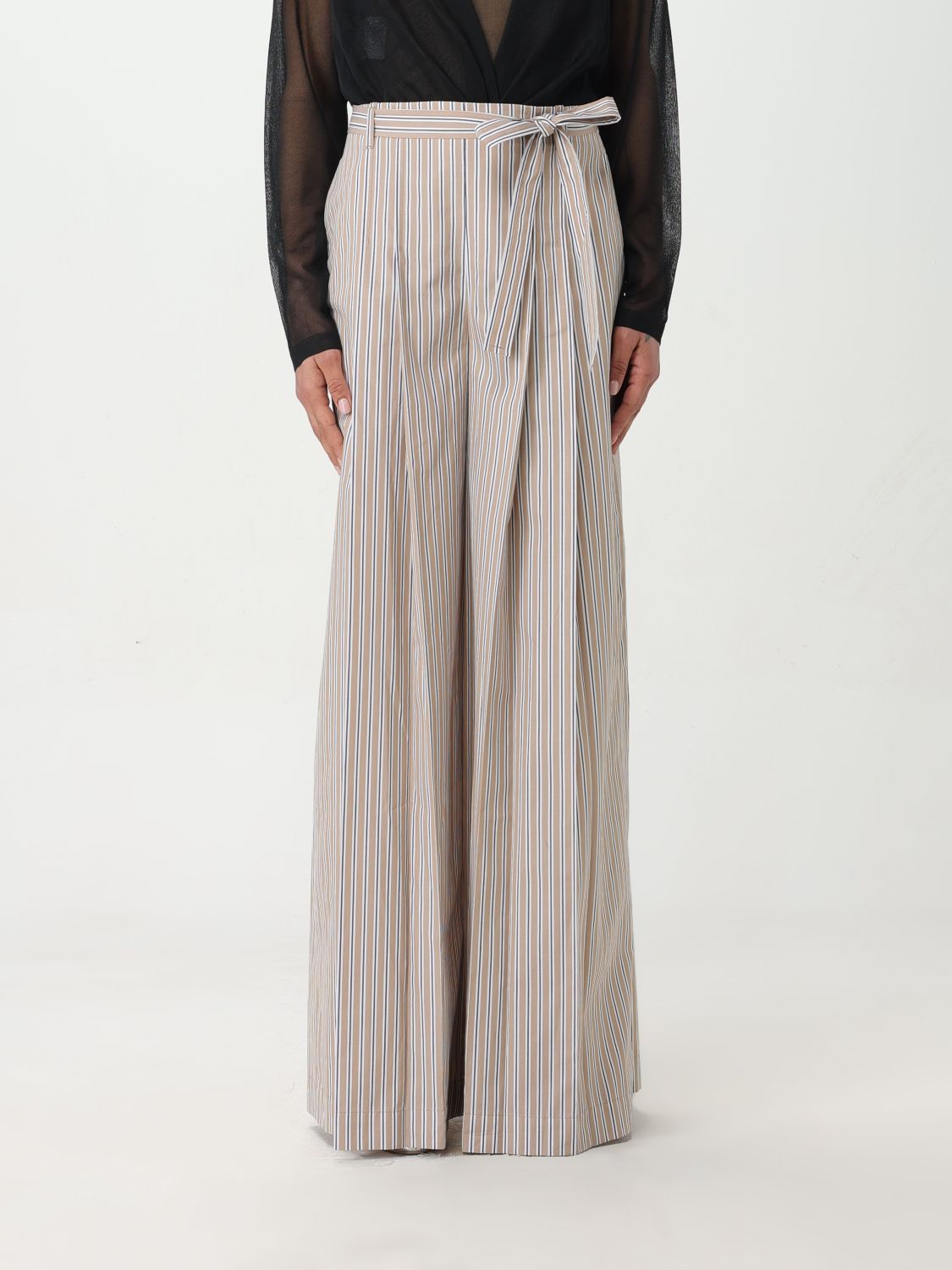 Pants Woman color Beige