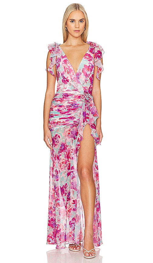 Lovers and Friends ABENDKLEID JADE in Pink. Größe XS. Also in