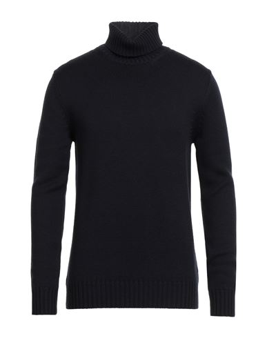 Man Turtleneck Navy Size 38 Merino Wool