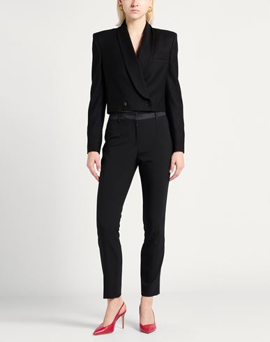 Woman Blazer Black Size 2 Wool, Elastane