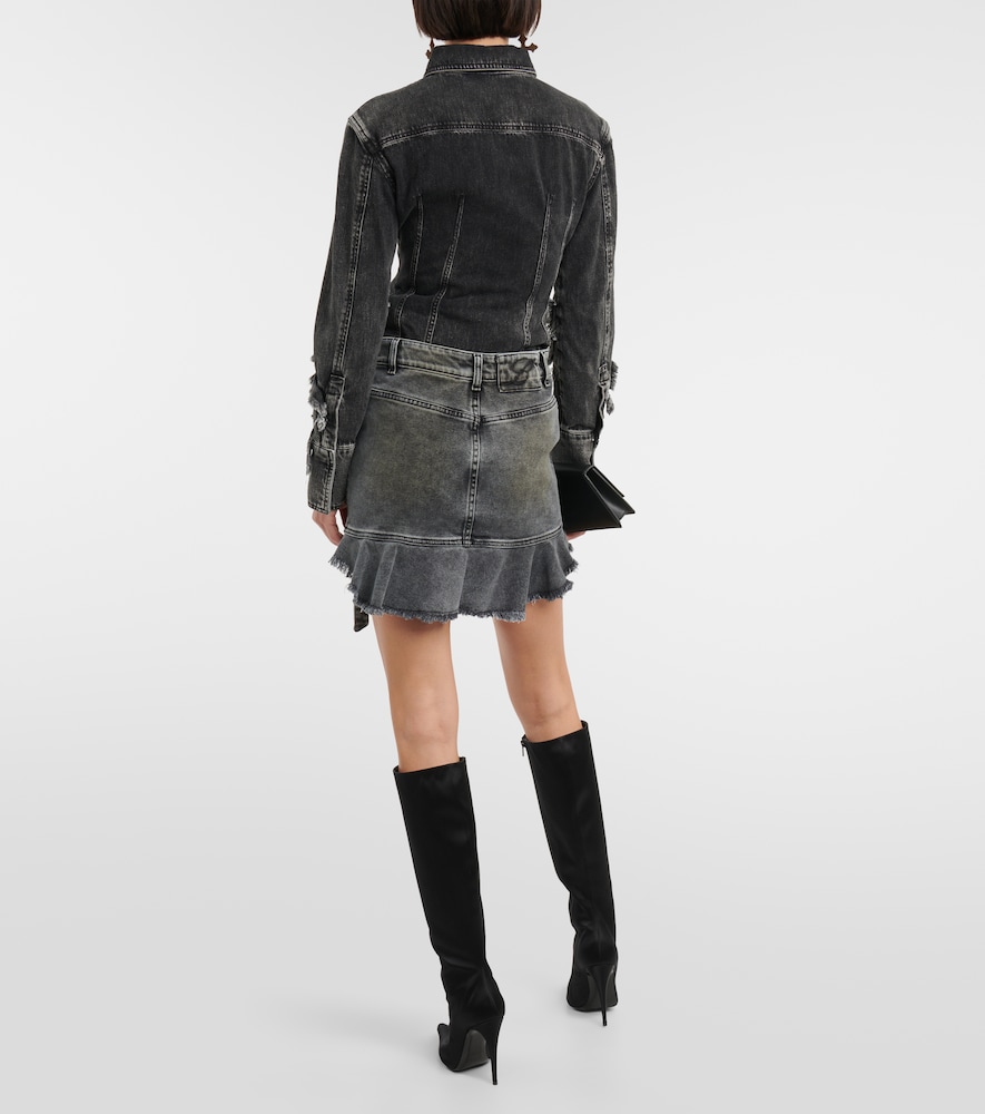 Denim miniskirt