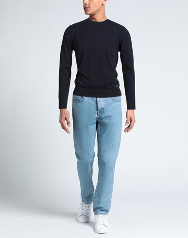 Man Sweater Midnight blue Size S Cotton, Cashmere