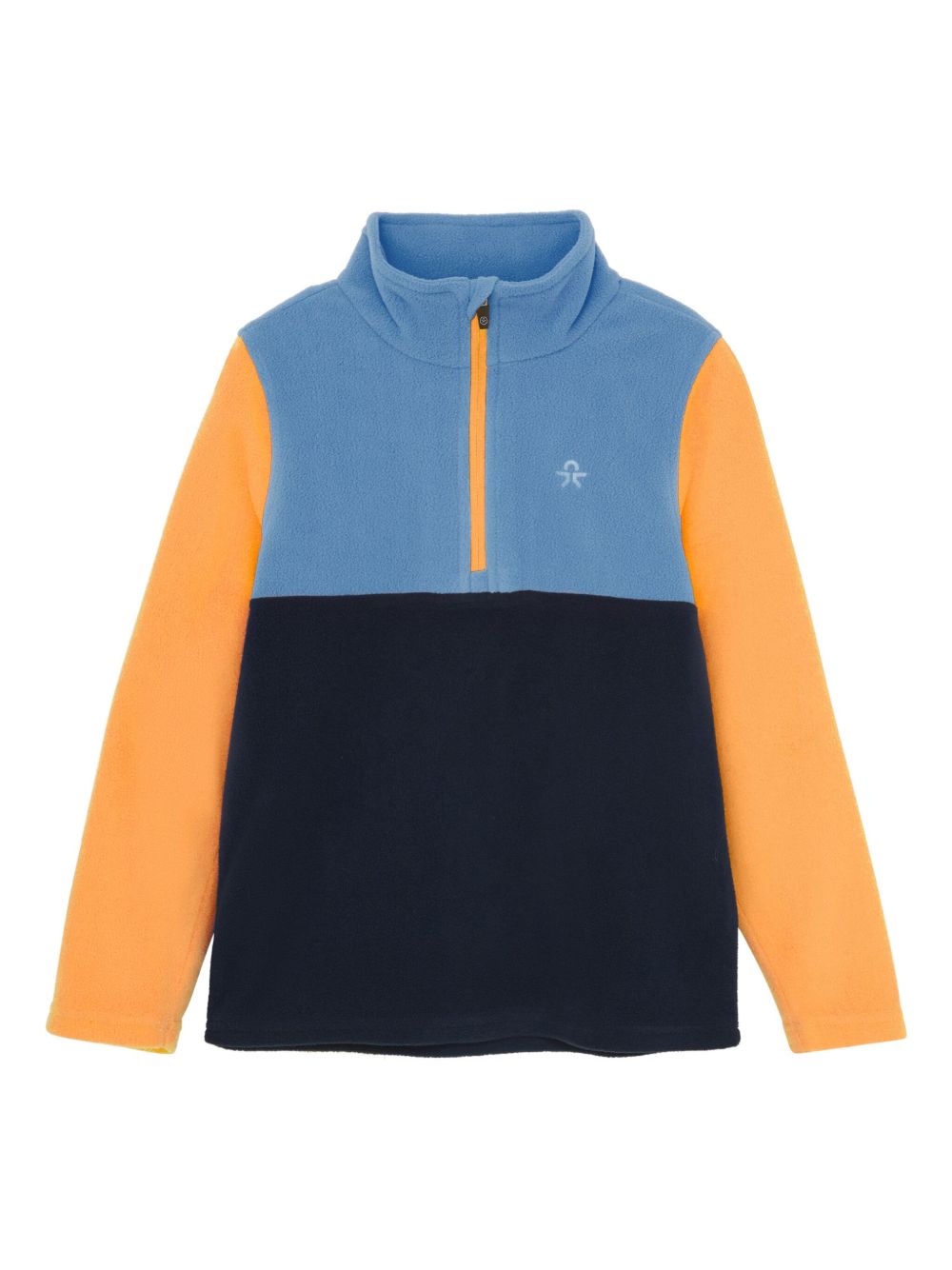 Colour-block fleece pullover - Pink