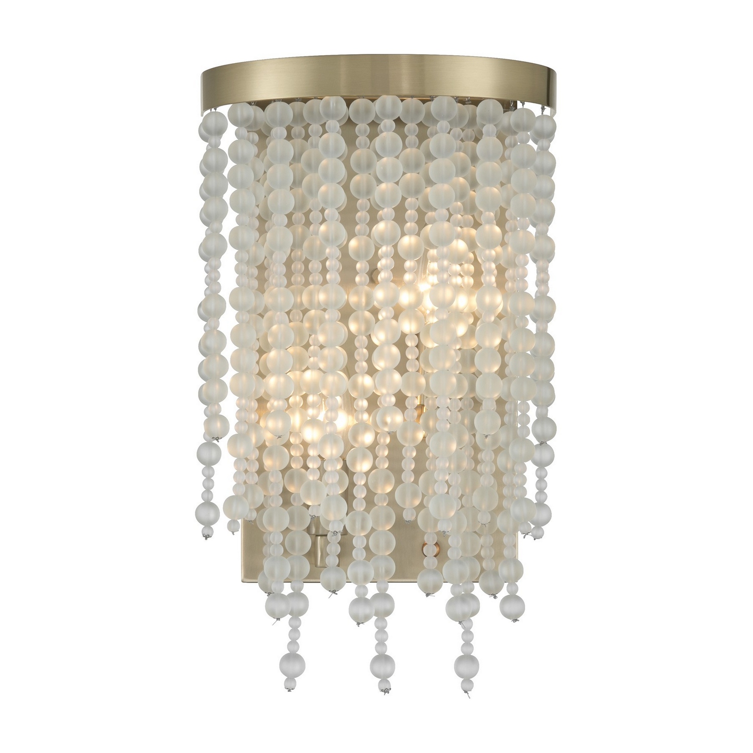Jeanette 2-Light Wall Sconce in Noble Bra