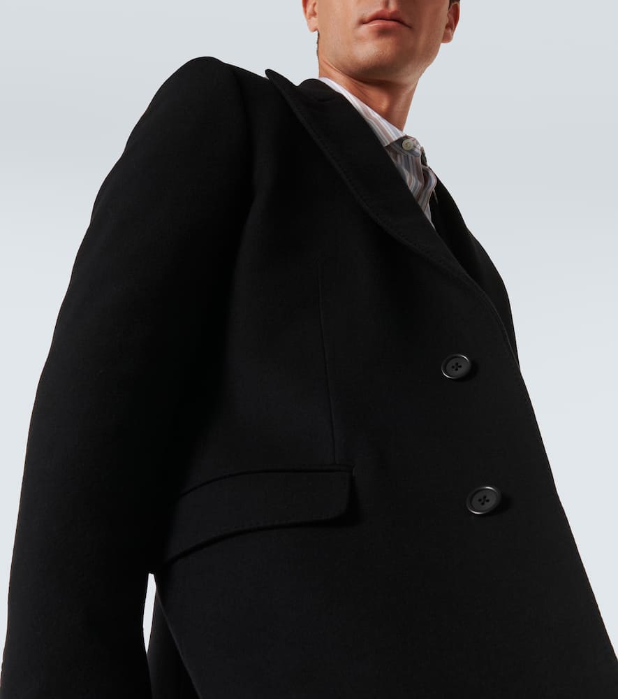 Wool-blend overcoat