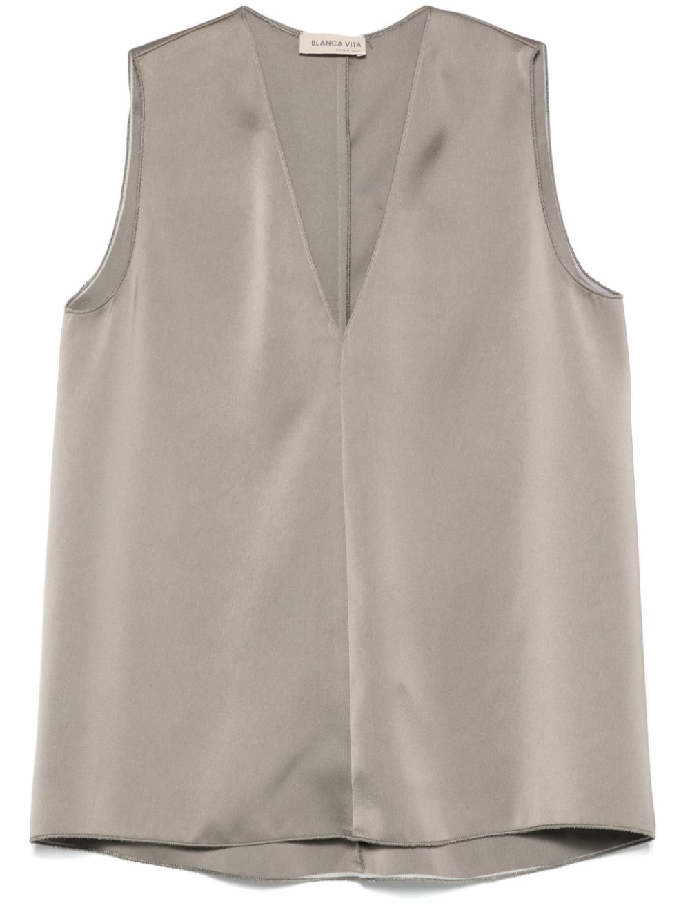 Satined blouse - Red