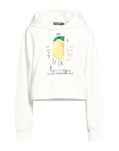 Woman Sweatshirt Off white Size 10 Cotton, Polyester