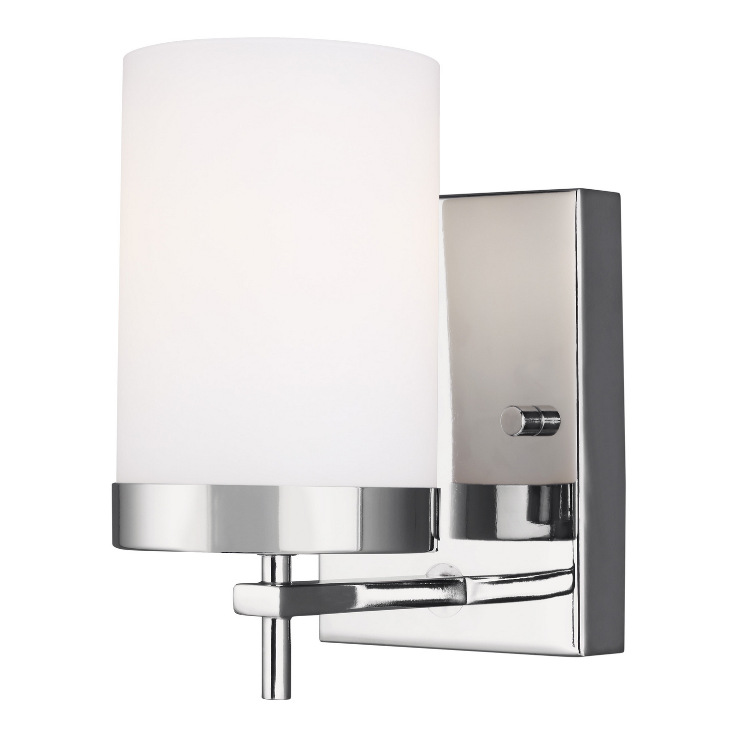 Zire 1-Light Bathroom Vanity Light Sconce in Chrome