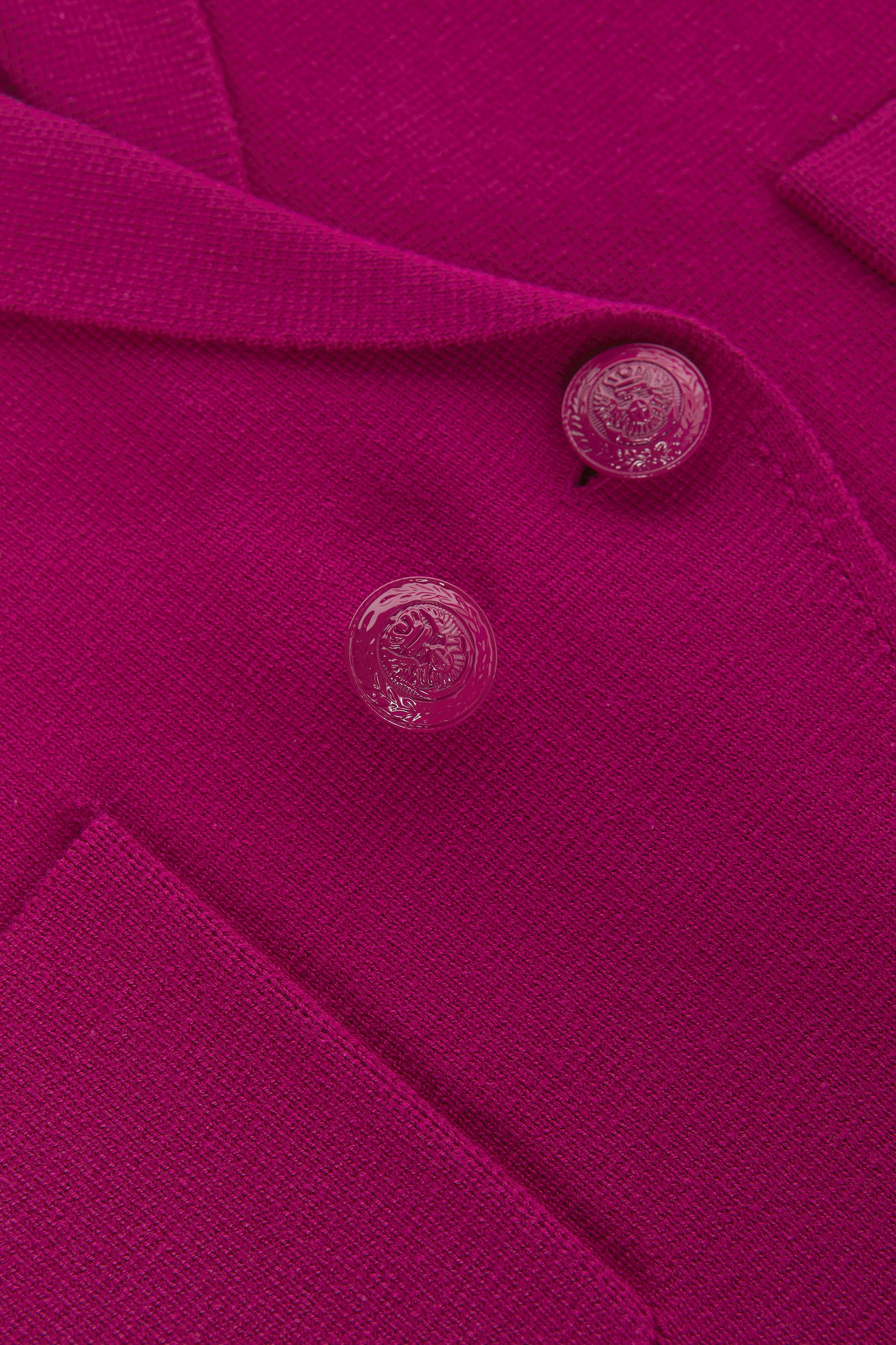 Sofia Knit Blazer In Ruby