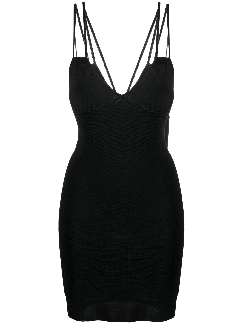 Sicily knitted mini dress - Black