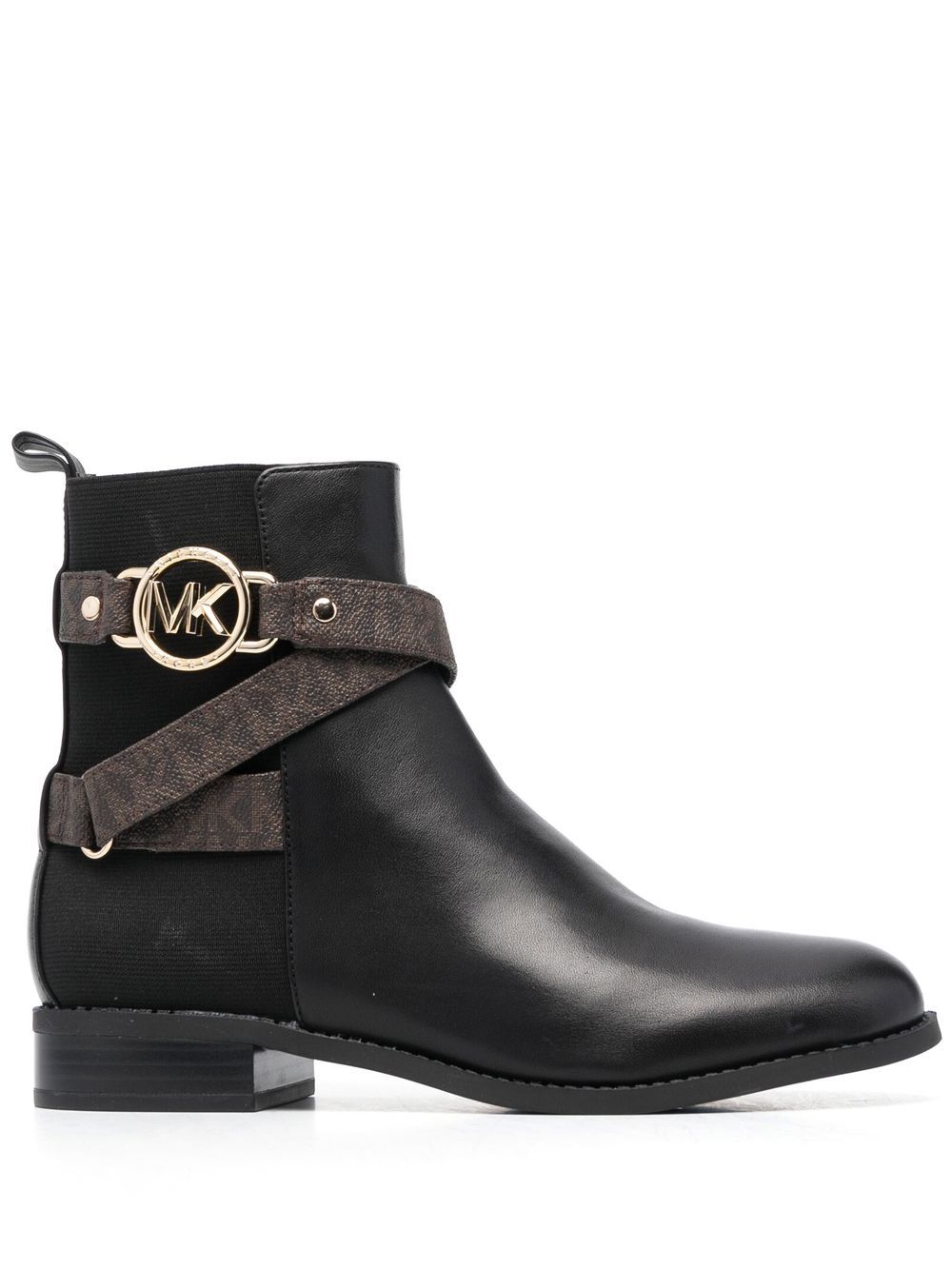 Rory logo-trim boots - Black