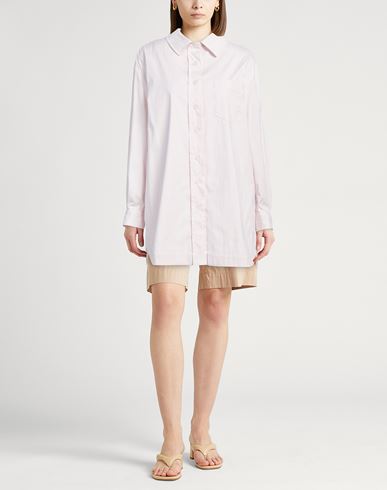 Hevò Woman Shirt Light pink Size 4 Cotton, Polyester, Elastane