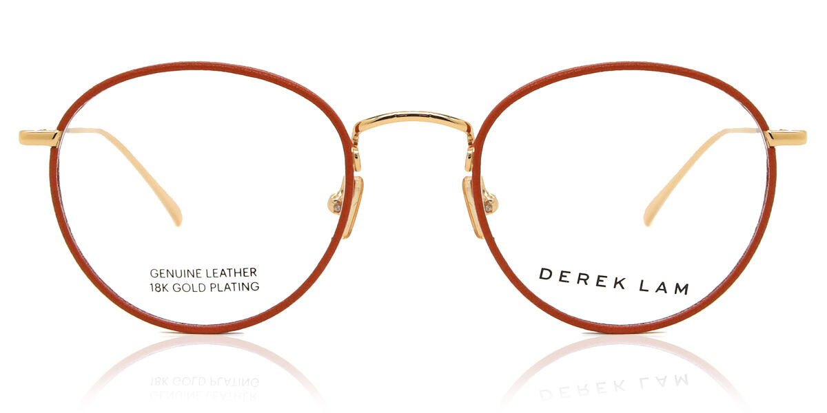 Derek Lam DL283 ORNG Men's Eyeglasses Orange Size 50 - Blue Light Block Available