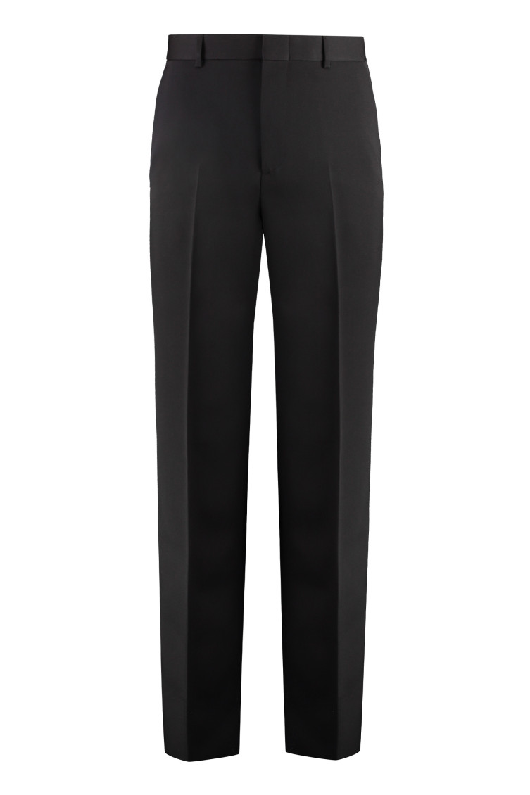 Black Flat Front Pants