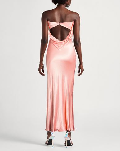 Woman Maxi dress Salmon pink Size 2 Viscose