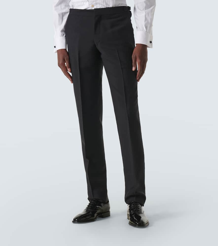 Wool tuxedo pants