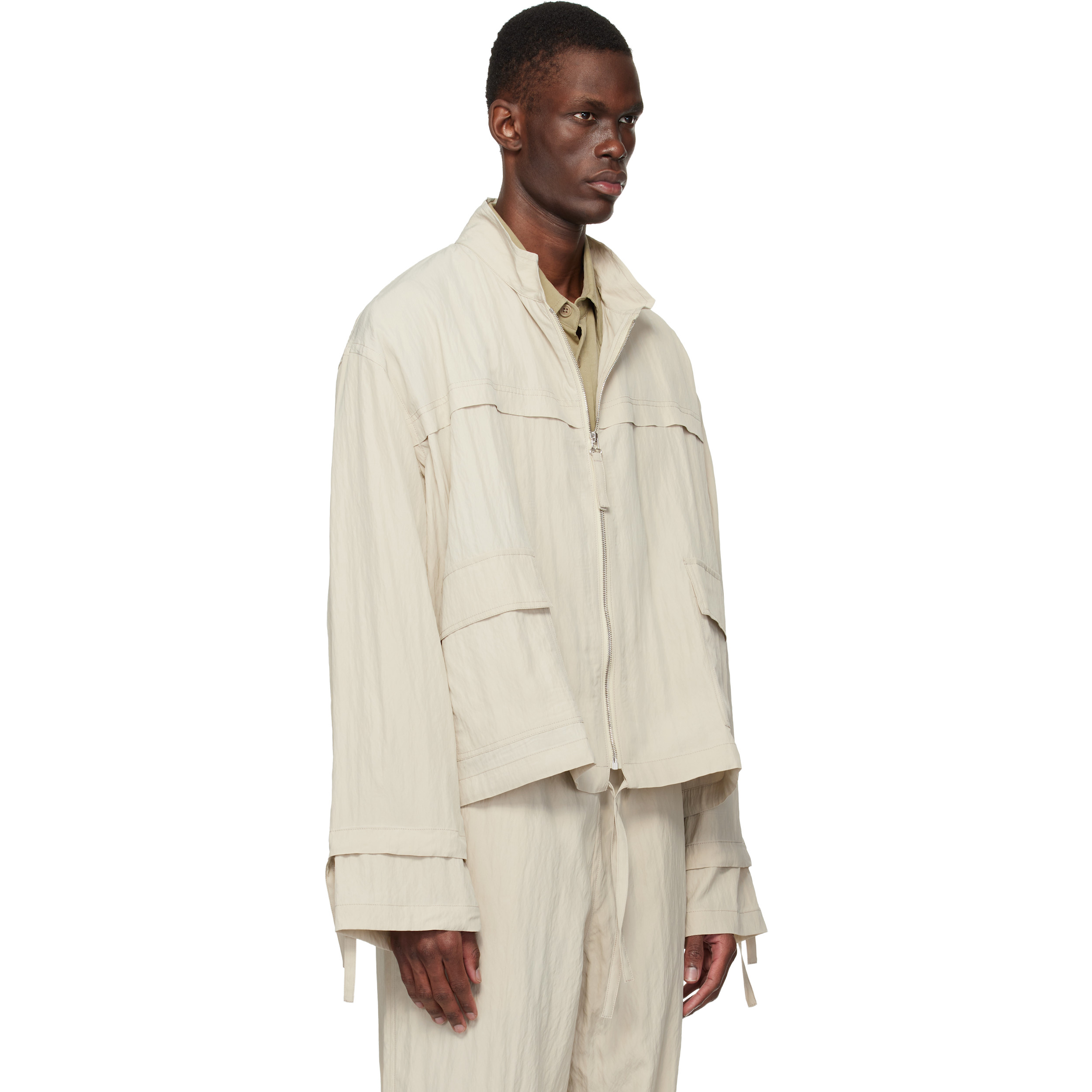 Gray Park Track Jacket
