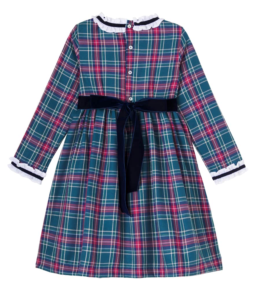 Clarisa tartan cotton-blend dress